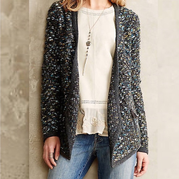 Anthropologie Sweaters - Anthropologie Moth Open Chunky Wool Blend Cardigan